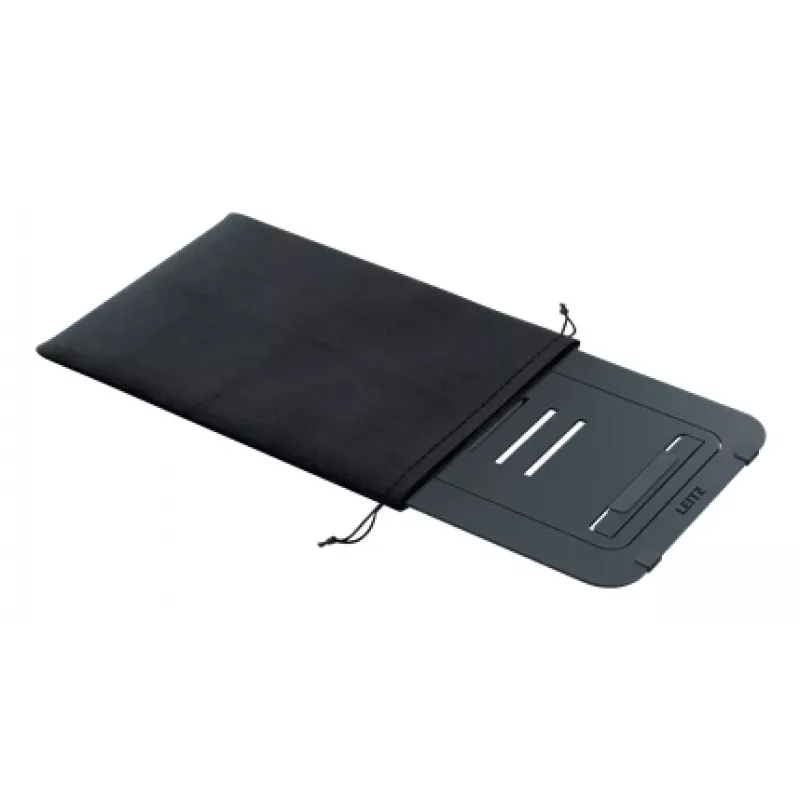 Leitz Ergo supporto per laptop regolabile in altezza in alluminio Ultra-Flat, braccio per laptop e tablet, grigio scuro, alluminio, 25,4 cm (10 inch), 43,2 cm (17 inch), 25,4 cm (10 inch)