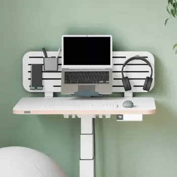 Leitz Ergo Pegboard organizer da scrivania con supporto per laptop, 80x25 cm