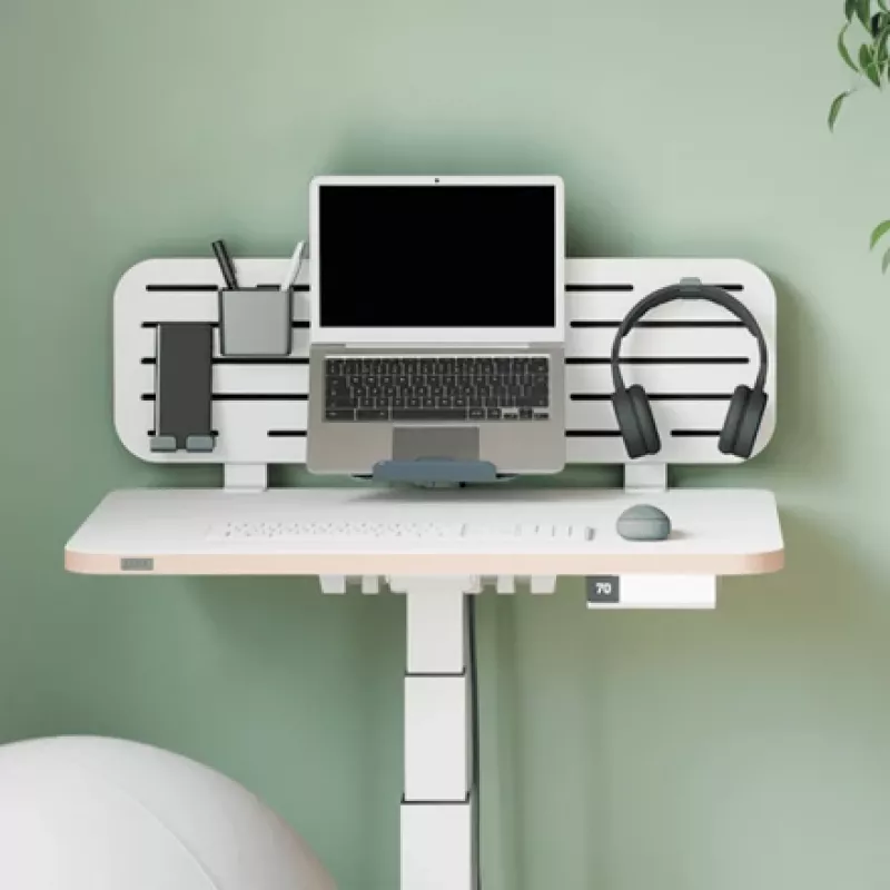 Leitz Ergo Pegboard organizer da scrivania con supporto per laptop, 80x25 cm