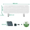 Leitz Ergo Pegboard organizer da scrivania con supporto per laptop, 80x25 cm