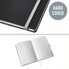 Leitz Style quaderno A5 bianco con copertina rigida, monocromatico, nero, A5, 80 fogli, 100 g/m², copertina rigida
