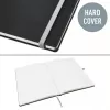 Leitz Style quaderno A4 a righe con copertina rigida, monocromatico, nero, A4, 80 fogli, 100 g/m², carta a righe