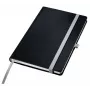 Leitz Style quaderno A5 a righe con copertina rigida, tinta unita, nero, A5, 80 fogli, 100 g/m², carta a righe