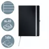 Leitz Style quaderno A5 a righe con copertina morbida, monocromatico, nero, A5, 80 fogli, 100 g/m², carta a righe