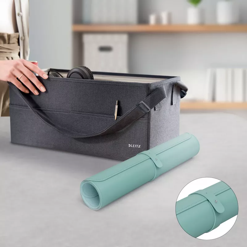 Leitz Large Desk Mat, colore menta, cloruro di polivinile (PVC), 400 mm, 800 mm, 2 mm, 350 g