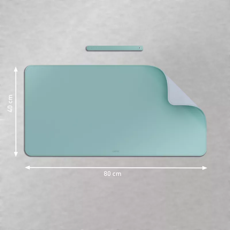 Leitz Large Desk Mat, colore menta, cloruro di polivinile (PVC), 400 mm, 800 mm, 2 mm, 350 g