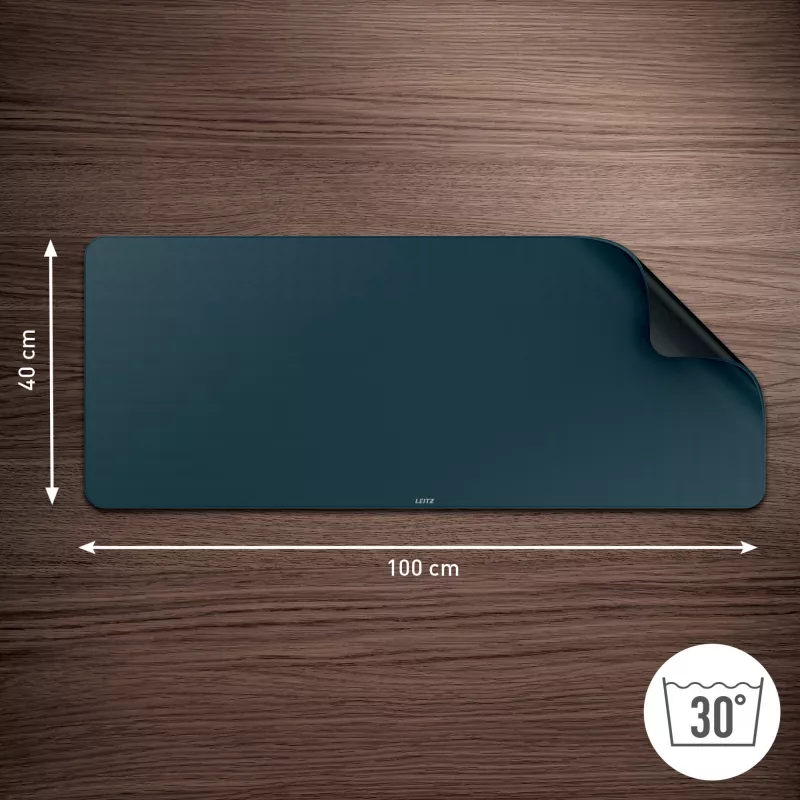 Leitz Extra Large Gaming Mat, grigio scuro, polipropilene (PP), 400 mm, 1000 mm, 3 mm, 800 g