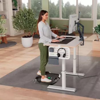 Leitz Ergo Active tappetino antiaffaticamento ergonomico, rettangolare, nero, poliuretano, Bubble, Cina, 605 x 681 mm