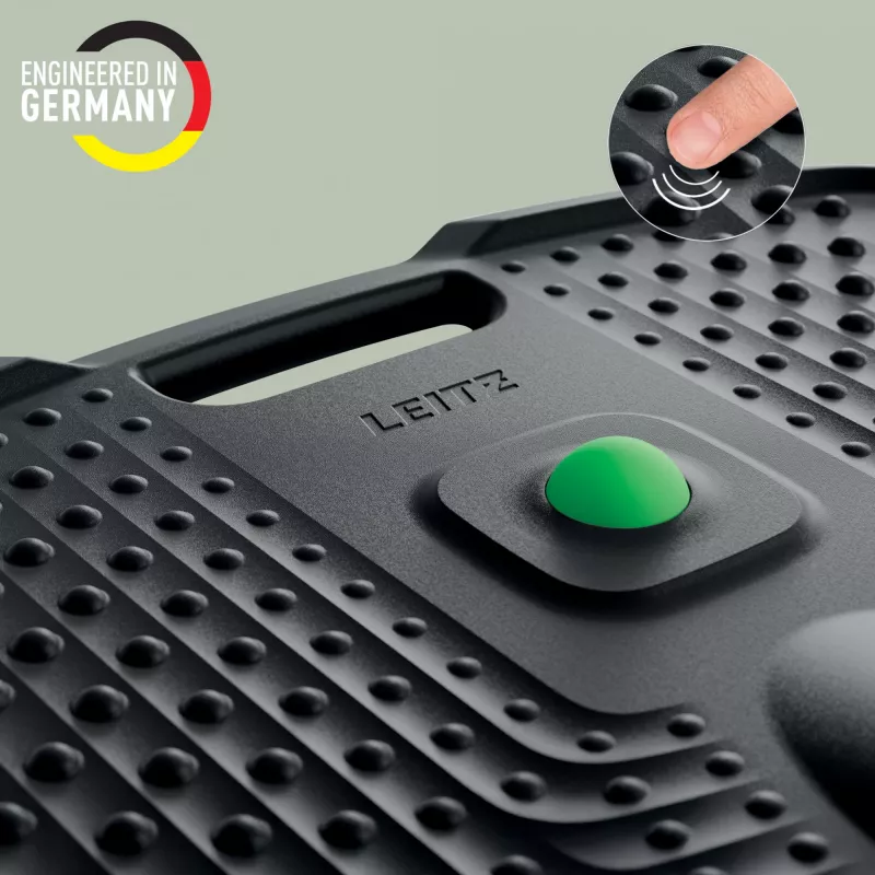 Leitz Ergo Active tappetino antiaffaticamento ergonomico, rettangolare, nero, poliuretano, Bubble, Cina, 605 x 681 mm