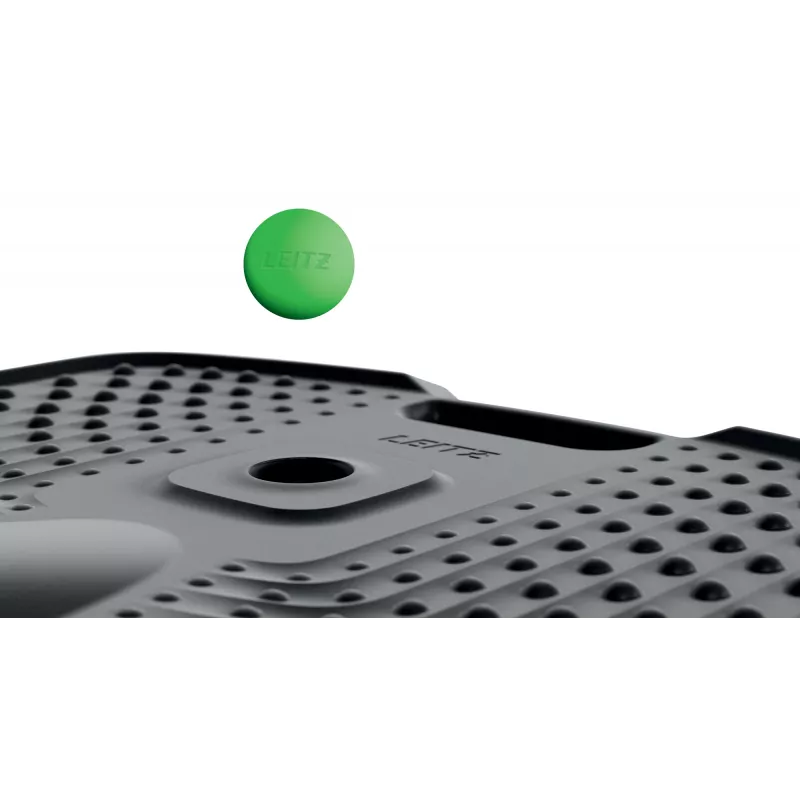 Leitz Ergo Active tappetino antiaffaticamento ergonomico, rettangolare, nero, poliuretano, Bubble, Cina, 605 x 681 mm