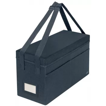 Leitz Fabric borsa da lavoro Hot Desking con coperchio, borsa portaoggetti, grigio, rettangolare, tessuto, monocromatico, unisex