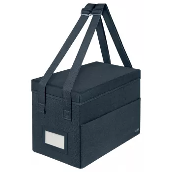 Leitz Fabric borsa da lavoro compatta Hot Desking con coperchio, borsa portaoggetti, grigio, rettangolare, tessuto, tinta unita, adulto