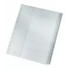 Leitz 12810000 indice numerico con linguette cartone grigio