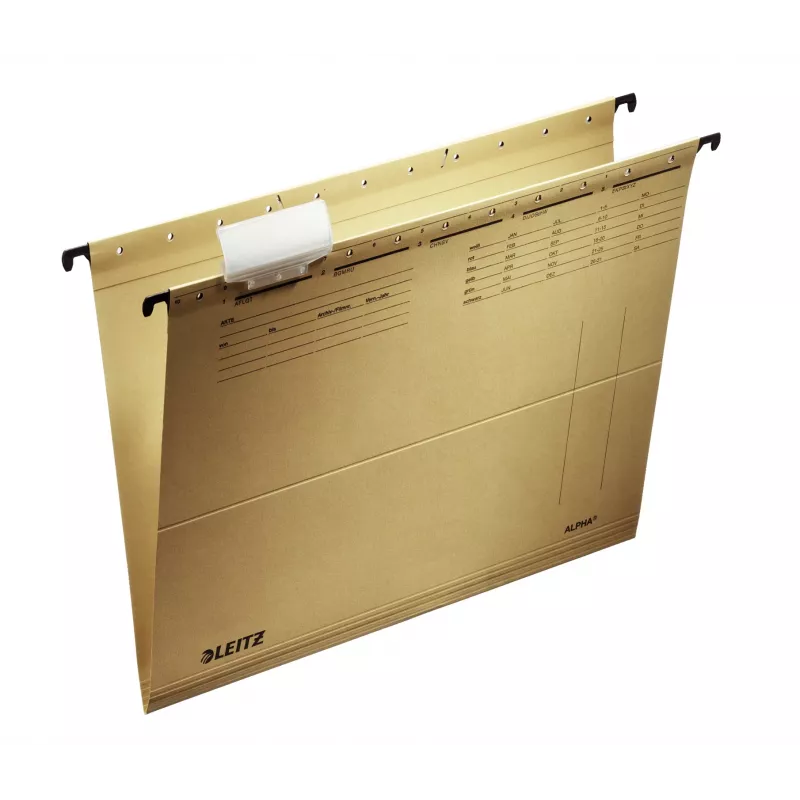 Leitz ALPHA cartella sospesa in cartoncino A4 marrone