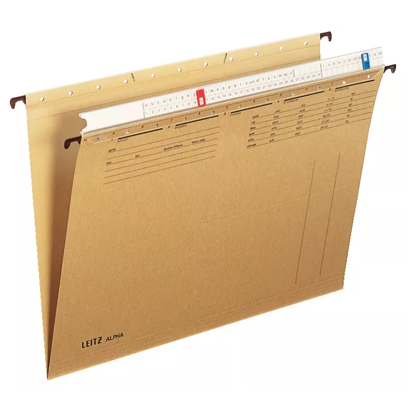 Leitz Alpha cartella sospesa in cartoncino A4 marrone