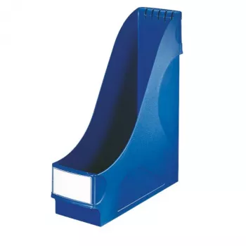 LEITZ Portafascicoli verticale extra largo, A4, polistirene, blu, capacità 92 mm (2425-00-35)