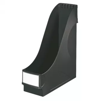 LEITZ Portafascicoli verticale extra largo, A4, polistirene, nero, capacità 92 mm (2425-00-95)