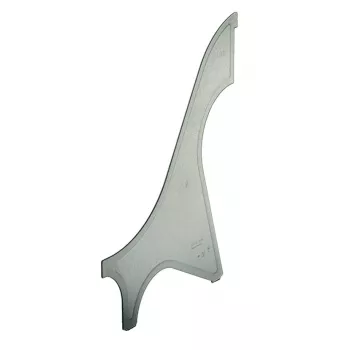 Leitz Separatore per cartella raccoglitrice 2425, grigio, plastica, A4, 317 mm, 2 mm, 268 mm