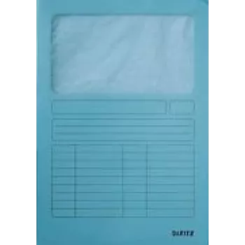 Leitz cartella con finestra blu A4