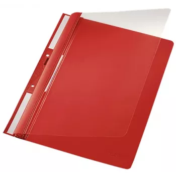 Leitz 41900025 Cartella per relazioni PVC rosso, trasparente