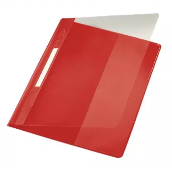 Leitz 41940025 Cartella per relazioni PVC rosso, trasparente