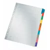 Leitz 43210000 Indice a linguette Indice a linguette bianco cartoncino multicolore
