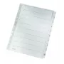 Leitz 43240000 Indice a linguette Indice a linguette numerico cartoncino, plastica grigio
