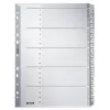 Leitz 43260000 Indice a linguette Indice a linguette numerico cartoncino grigio