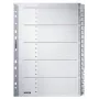 Leitz 43260000 Indice a linguette Indice a linguette numerico cartoncino grigio