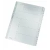 Leitz 43280000 Indice a linguette Indice a linguette alfabetico cartoncino grigio
