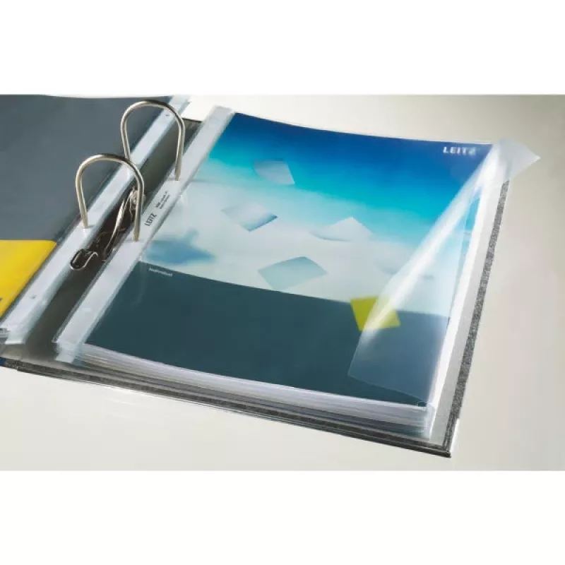 Leitz Premium Pocket A4 aperta a destra con linguetta, 30% di materiale riciclato da rifiuti pre-consumo