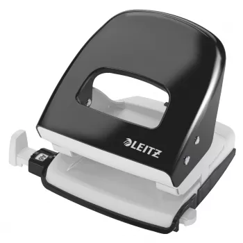 Leitz NeXXt Perforatore 5008, 2 fori 30 fogli, 30 fogli, nero, bianco, metallo, 3 mm, A6, 107 mm