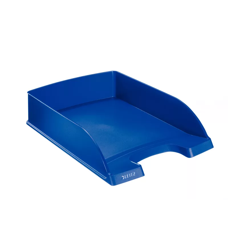 Leitz Plus Vassoio portadocumenti, standard, polistirene, blu, 255 mm, 357 mm, 70 mm, 280 g