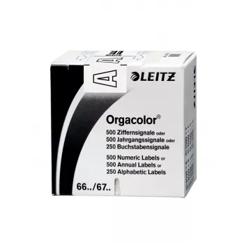 Leitz Orgacolor etichetta adesiva rettangolo arrotondato bianco