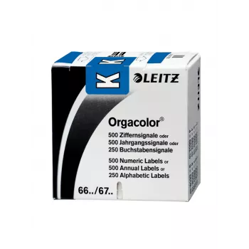 Leitz Orgacolor etichetta adesiva rettangolo arrotondato blu