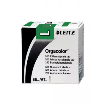 Leitz Orgacolor etichetta adesiva, rettangolo arrotondato, verde