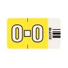 Leitz Orgacolor etichette adesive rettangolo arrotondato giallo