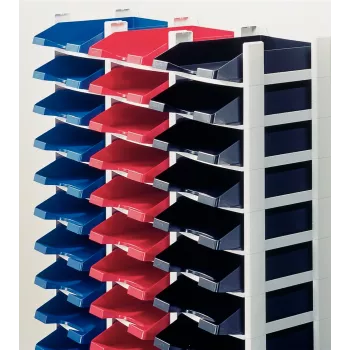 Leitz vassoio portadocumenti Rack Plus 3 scomparti, plastica, nero, A4, A4, 3 cassetti, lettere