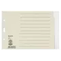 Leitz 12260085 linguette registro linguette in bianco carta grigio