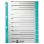 Leitz 16520030 indice a linguette indice a linguette numerico cartone blu, grigio