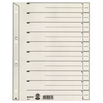 Leitz 16540085 scheda indice grigio