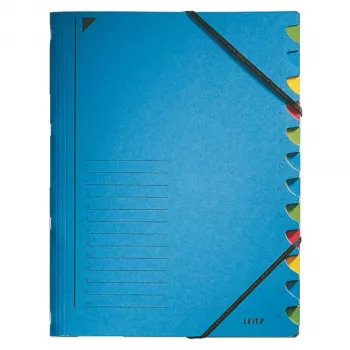 Leitz 39120035 indice a linguette in cartone blu