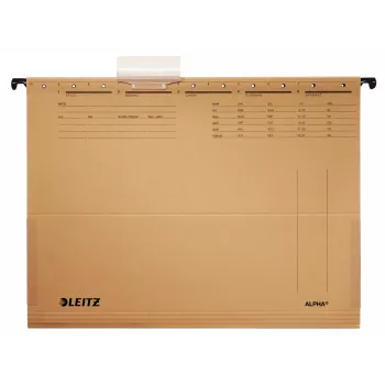 Leitz Alpha Cartella sospesa cartoncino, metallo A4 marrone