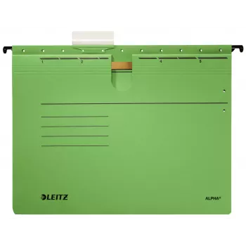Leitz Alpha Cartella sospesa cartoncino A4 verde 5 pz.