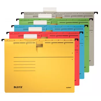 Leitz Alpha Cartella sospesa cartoncino A4 verde 5 pz.