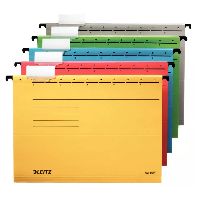 Leitz Alpha Cartella sospesa cartoncino A4 gialla