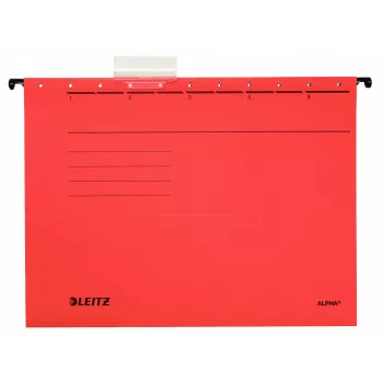 Leitz Alpha Cartella sospesa cartoncino A4 rossa