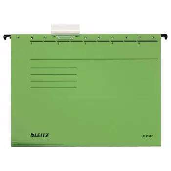 Leitz Alpha Cartella sospesa in cartoncino A4 verde