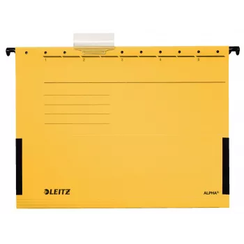 Leitz Alpha Cartella sospesa cartoncino A4 gialla 5 pz.