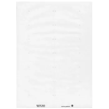 Leitz 66430001 Etichetta adesiva rettangolare bianca